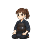 剣道 女子 部活 スポーツ 面白い（個別スタンプ：23）