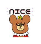 ひげクマキング（個別スタンプ：15）
