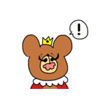 ひげクマキング（個別スタンプ：40）