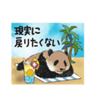 てきとーパンダのハワイアンスタンプ（個別スタンプ：35）