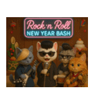 Garage Rockin'な猫たち vol.1（個別スタンプ：3）