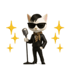 Garage Rockin'な猫たち vol.1（個別スタンプ：6）