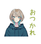 クールな女子の深夜ゲーム★（個別スタンプ：3）