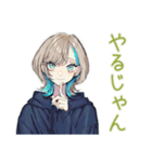 クールな女子の深夜ゲーム★（個別スタンプ：8）