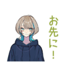 クールな女子の深夜ゲーム★（個別スタンプ：16）