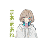 クールな女子の深夜ゲーム★（個別スタンプ：22）