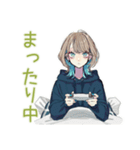 クールな女子の深夜ゲーム★（個別スタンプ：34）