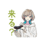クールな女子の深夜ゲーム★（個別スタンプ：36）