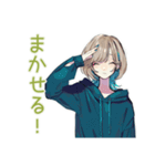 クールな女子の深夜ゲーム★（個別スタンプ：37）