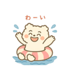 ふわもこクマの夏スタンプ・感情たっぷり（個別スタンプ：1）