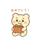ふわもこクマの夏スタンプ・感情たっぷり（個別スタンプ：12）