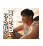夏を満喫するデブ【汗だく・便利・面白い】（個別スタンプ：21）