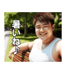 夏を満喫するデブ【汗だく・便利・面白い】（個別スタンプ：27）
