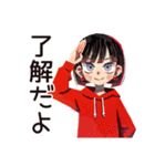 単位のためのダウナー女子★大学生（個別スタンプ：9）