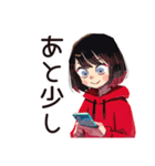 単位のためのダウナー女子★大学生（個別スタンプ：17）