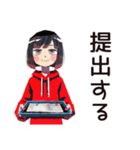 単位のためのダウナー女子★大学生（個別スタンプ：25）