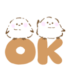 ふわふわもちもちシマエナガさん（個別スタンプ：5）