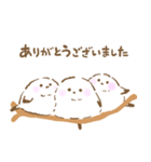 ふわふわもちもちシマエナガさん（個別スタンプ：13）