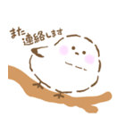ふわふわもちもちシマエナガさん（個別スタンプ：37）