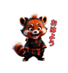忍法レッサーパンダ参上！（個別スタンプ：4）