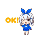 白髪ローツインのプティちゃん（個別スタンプ：1）