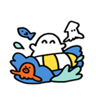 おいしいおばけ 夏のくらし(文字無し)（個別スタンプ：8）