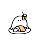 おいしいおばけ 夏のくらし(文字無し)（個別スタンプ：11）