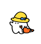 おいしいおばけ 夏のくらし(文字無し)（個別スタンプ：16）