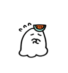 おいしいおばけ 夏のくらし(文字無し)（個別スタンプ：23）