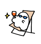 おいしいおばけ 夏のくらし(文字無し)（個別スタンプ：25）