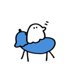 おいしいおばけ 夏のくらし(文字無し)（個別スタンプ：33）