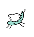 おいしいおばけ 夏のくらし(文字無し)（個別スタンプ：34）