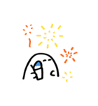 おいしいおばけ 夏のくらし(文字無し)（個別スタンプ：35）
