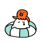 おいしいおばけ 夏のくらし(文字無し)（個別スタンプ：37）