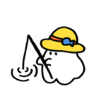 おいしいおばけ 夏のくらし(文字無し)（個別スタンプ：39）