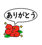 ハイビスカスの花（日常会話用）（個別スタンプ：5）