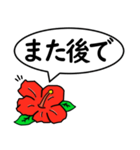 ハイビスカスの花（日常会話用）（個別スタンプ：22）