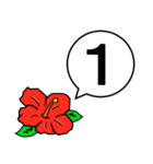 ハイビスカスの花（日常会話用）（個別スタンプ：25）