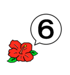ハイビスカスの花（日常会話用）（個別スタンプ：30）