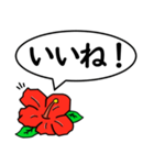 ハイビスカスの花（日常会話用）（個別スタンプ：35）