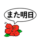 ハイビスカスの花（日常会話用）（個別スタンプ：40）