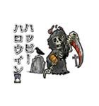 アンデッド動く⚰️骨グリムリーパー_死神（個別スタンプ：24）