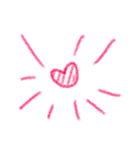クレヨンタッチ: ラブハートEmoji（個別スタンプ：11）