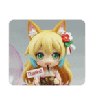 ちいみなアイスコーヒー(四角型)（個別スタンプ：1）