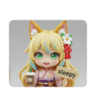ちいみなアイスコーヒー(四角型)（個別スタンプ：7）