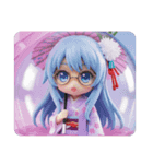 眼鏡精霊みなみちゃんカプセルトイ（個別スタンプ：2）
