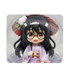 眼鏡精霊みなみちゃんカプセルトイ（個別スタンプ：8）