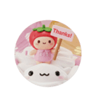 ホイップクリームいちごちゃん(丸型)（個別スタンプ：2）