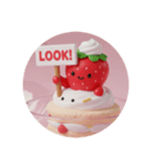 ホイップクリームいちごちゃん(丸型)（個別スタンプ：4）