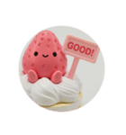 ホイップクリームいちごちゃん(丸型)（個別スタンプ：8）